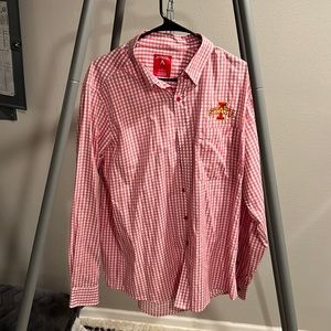 Iowa state button down shirt collared antigua never worn